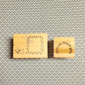 VTG Rubber Stamping scottie dog home